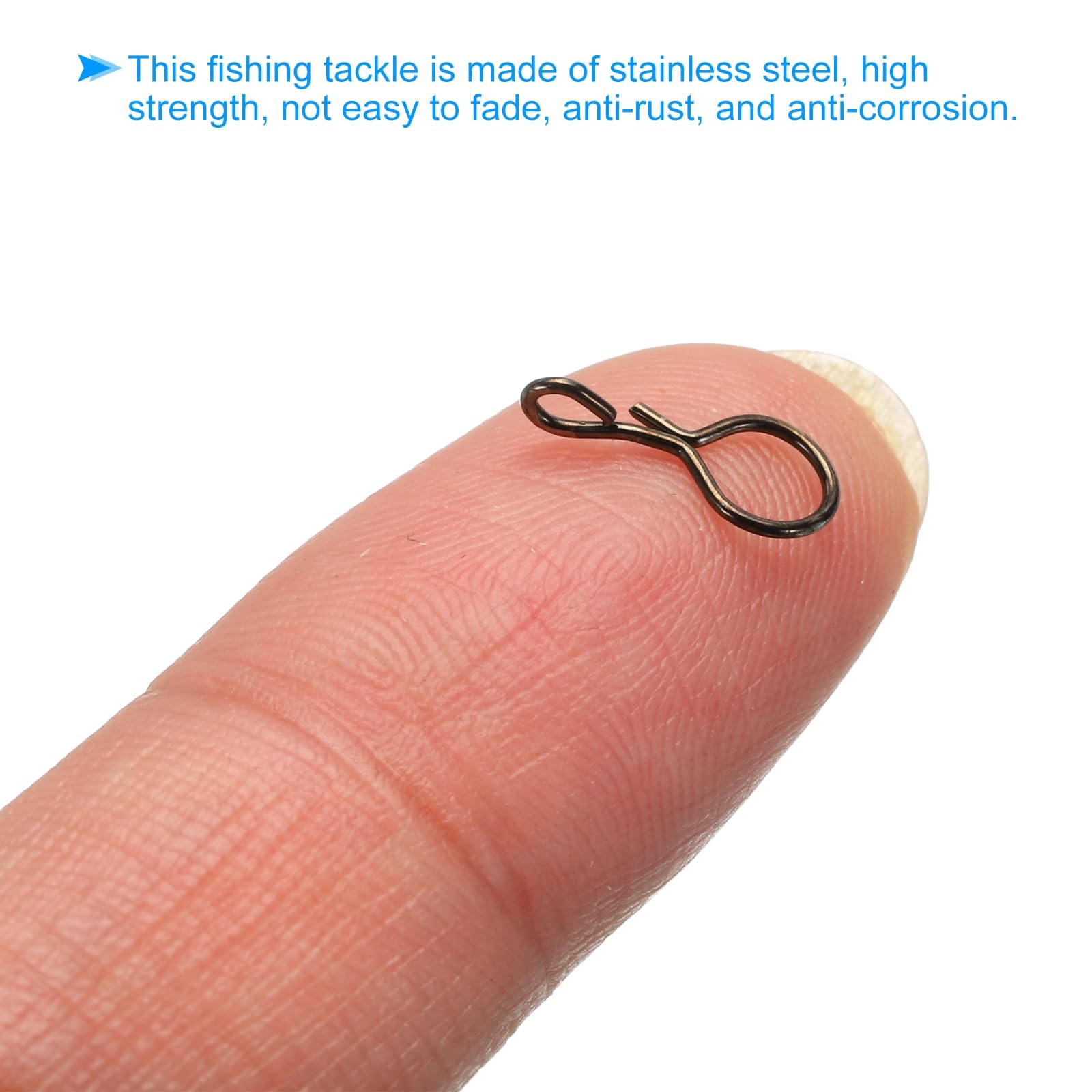 PATIKIL 150-pack fly snaps ideal for stocking up tackle box and variety setups.
