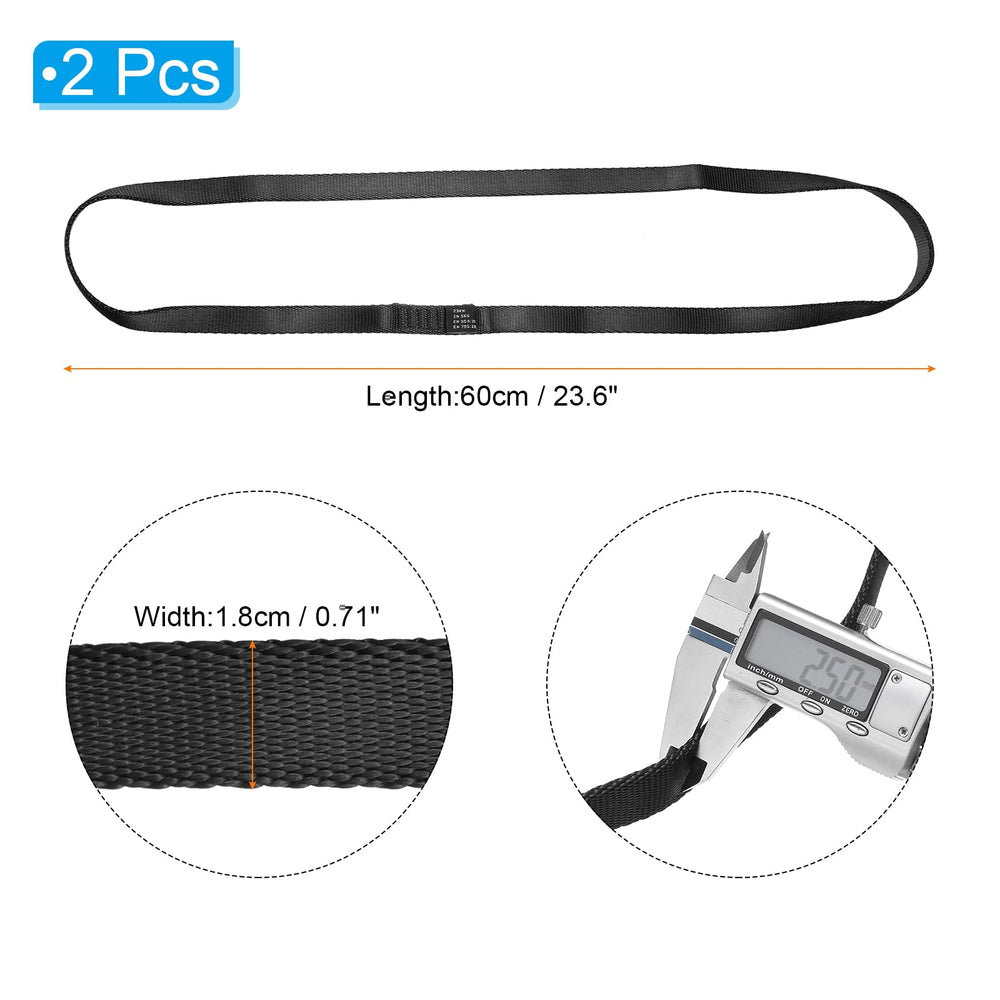 PATIKIL 18mm webbing strap with reinforced stitching boosts stability during climbing