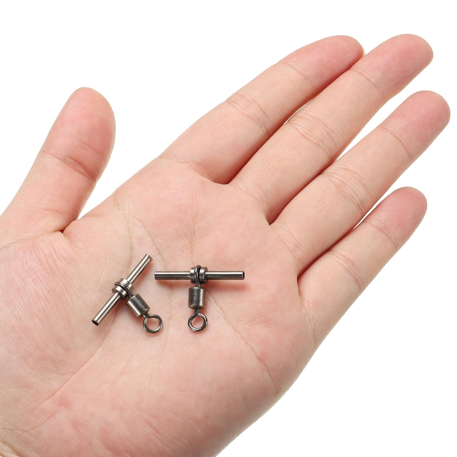 PATIKIL 20-pack packaging with compact swivels for multi-hook rigs