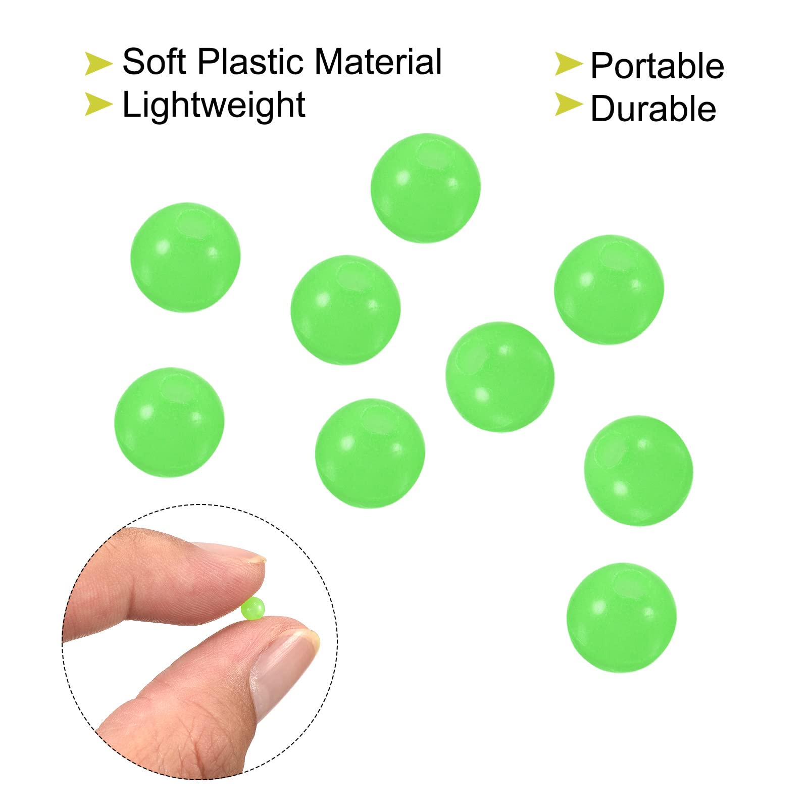 PATIKIL 200-piece glow beads pack for versatile setups