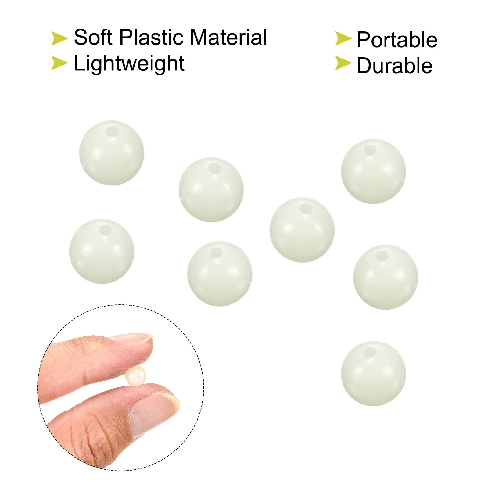 PATIKIL 200 pieces beads for versatile fishing setups.