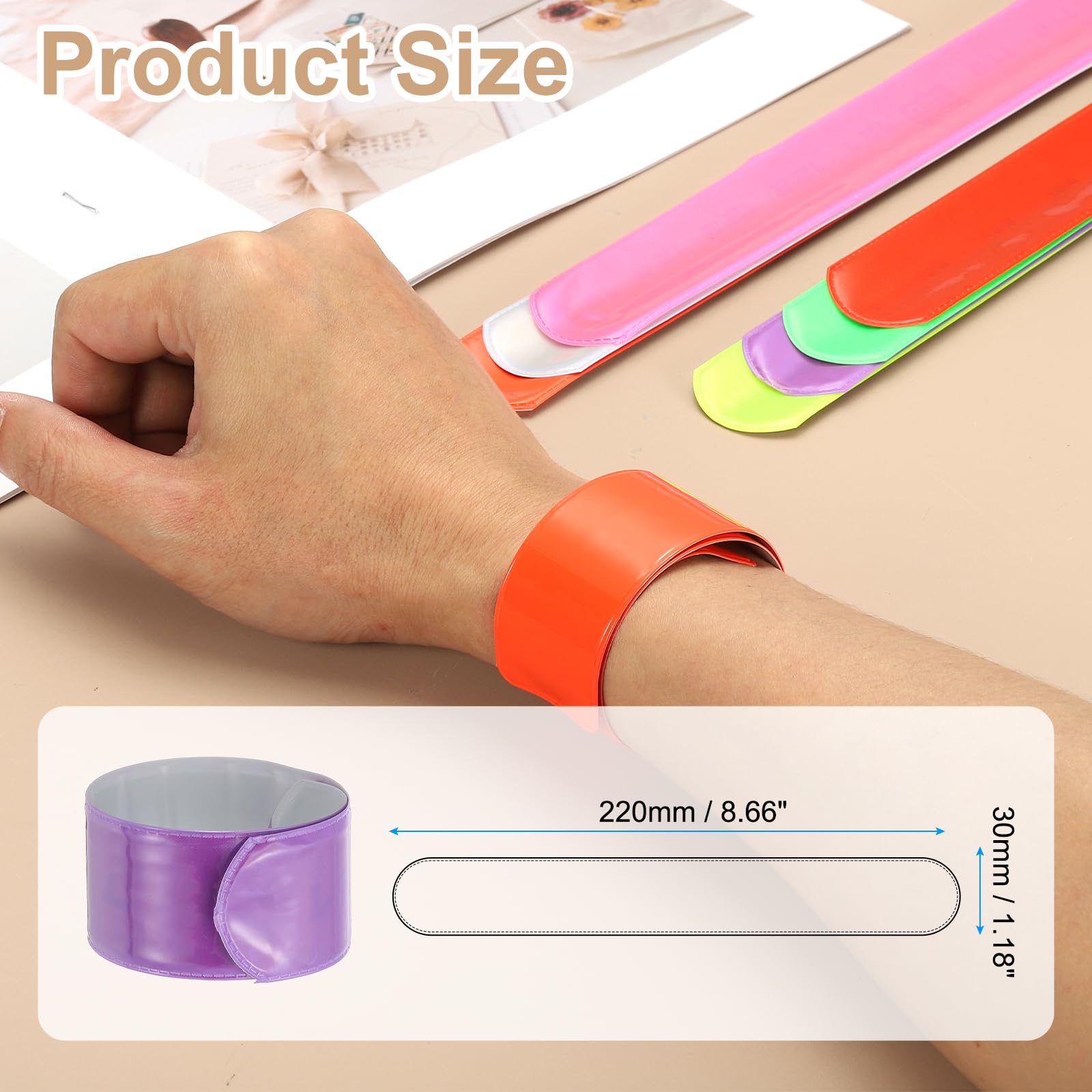 PATIKIL 22 cm wrist strap in use for nighttime running