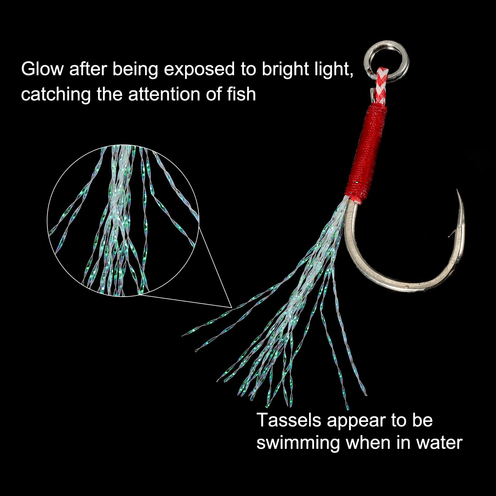 PATIKIL 29 mm hook length provides ample bite area.
