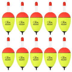 PATIKIL 3.5oz yellow bobber with glow-ready top for night fishing visibility.