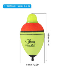Close-up of PATIKIL 3.5oz lighted slip bobber in yellow