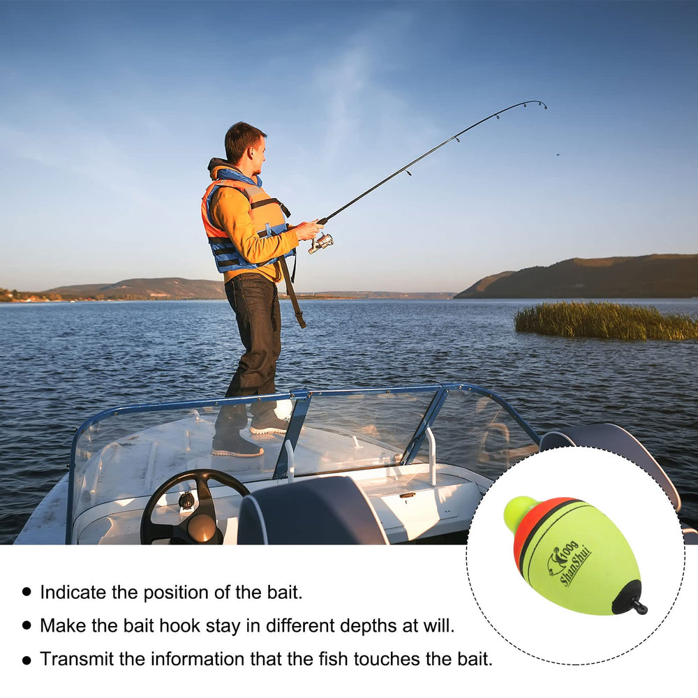 EVA light up floats for night fishing by PATIKIL - yellow
