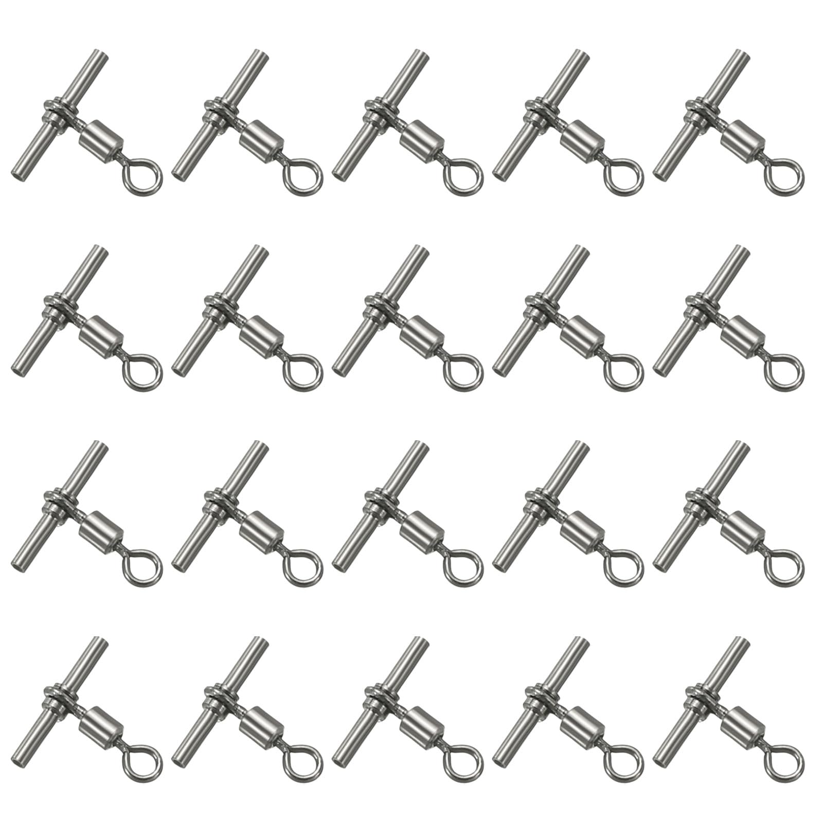 PATIKIL 3-way brass swivel close-up with polished finish for saltwater and freshwater use.
