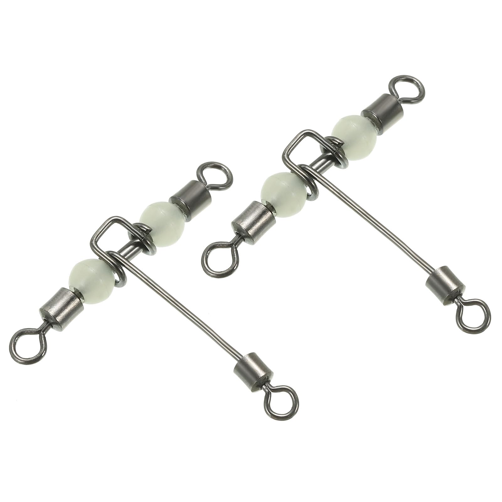 PATIKIL 3-way swivel with luminous beads visible in low light for surf fishing