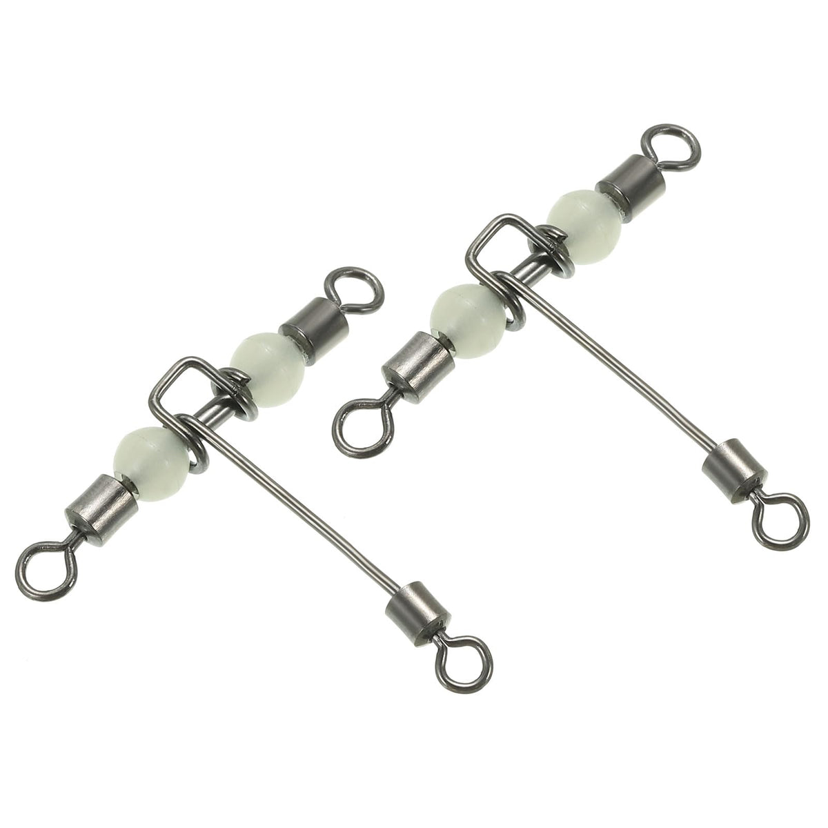 PATIKIL 3-way swivel with luminous beads visible in low light for surf fishing