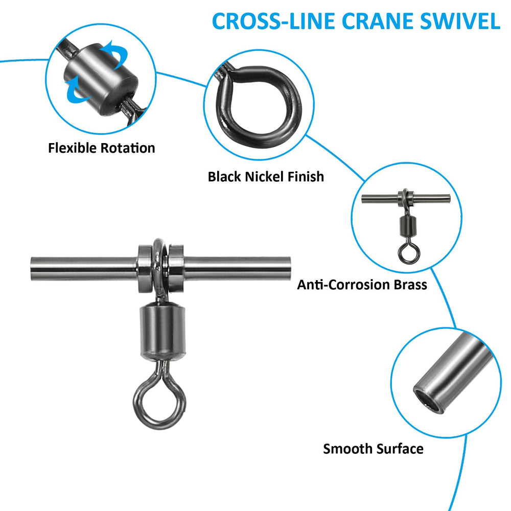 PATIKIL 30-pack brass swivels—packaging shows durable, rust-resistant tackle set.