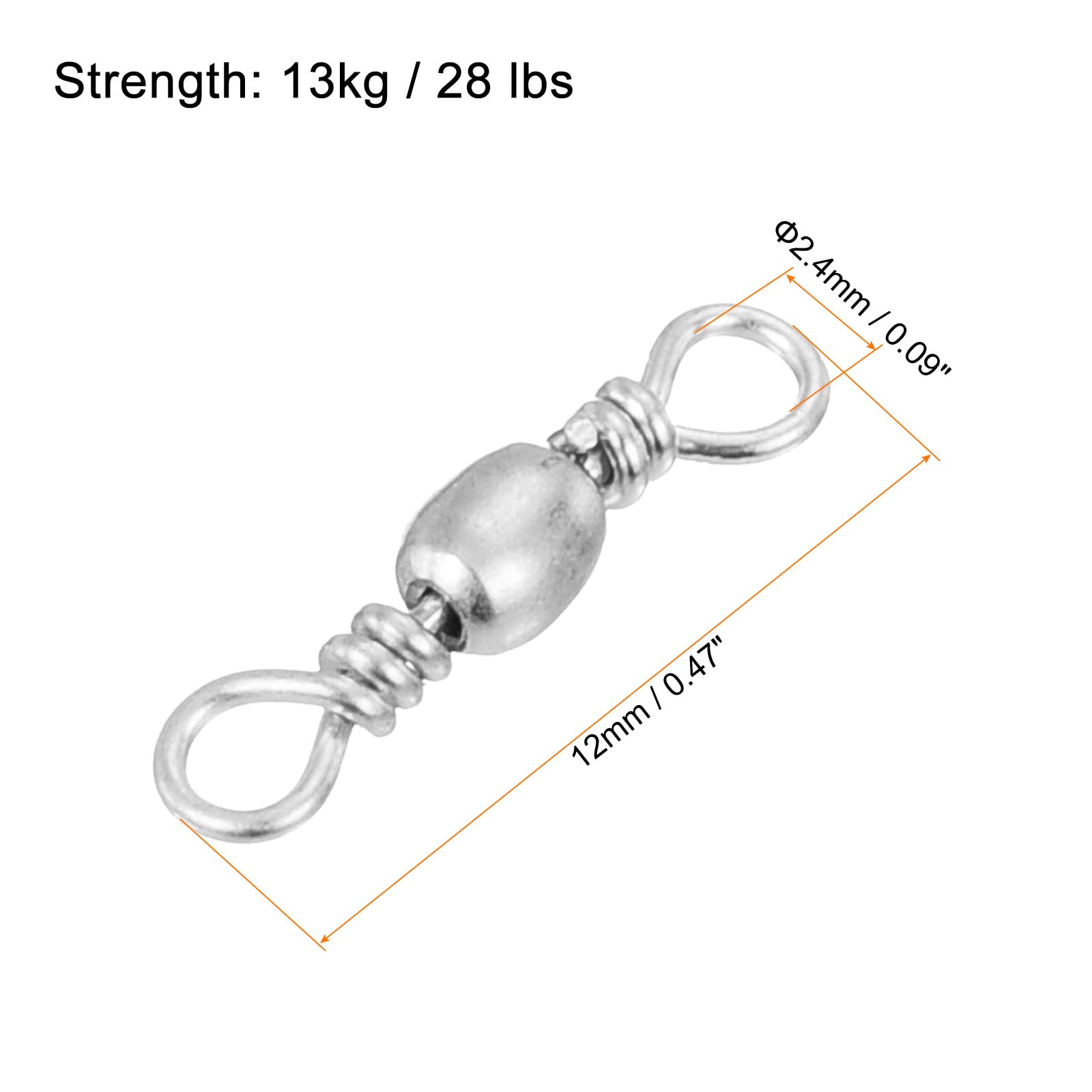 PATIKIL 30-pack swivels packaging ready for tackle setups