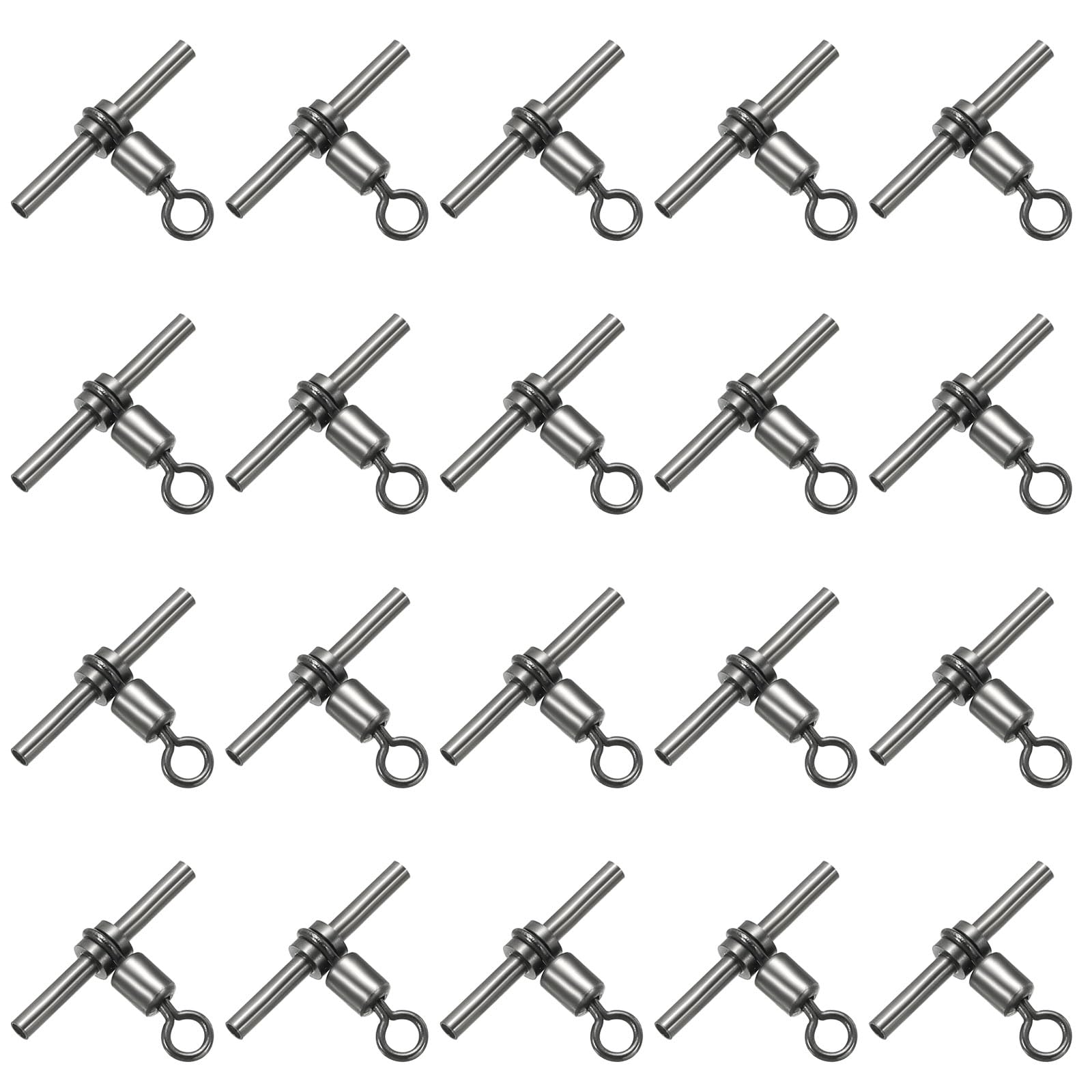 PATIKIL 3-way T-shape brass swivel for tangle-free lines in fishing
