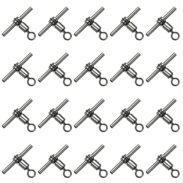 PATIKIL 3-way T-shape brass swivel for tangle-free lines in fishing