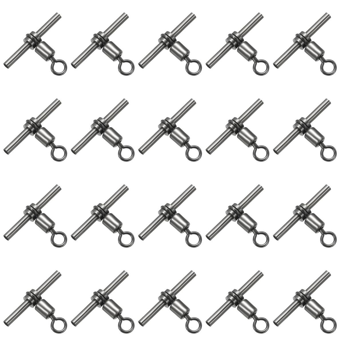 PATIKIL 3-way T-shape brass swivel for tangle-free lines in fishing
