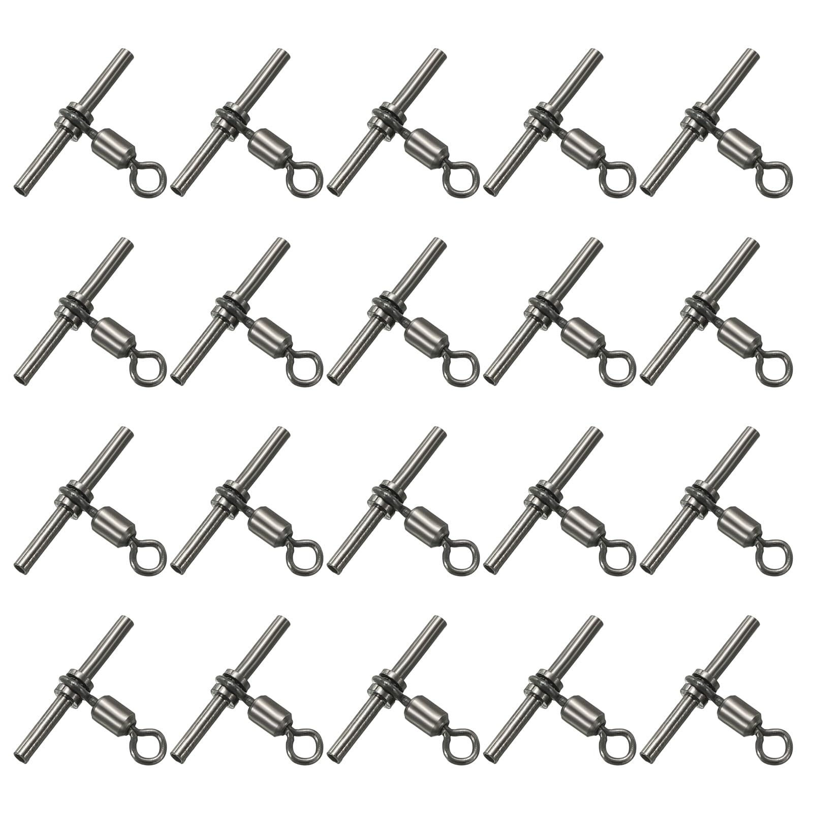 PATIKIL 3-way T-shape brass swivel full view for durable saltwater rigs