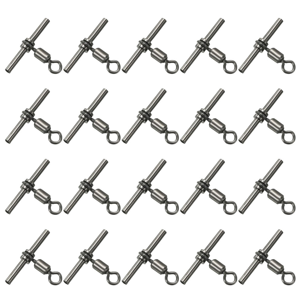 PATIKIL 3-way T-shape brass swivel full view for durable saltwater rigs