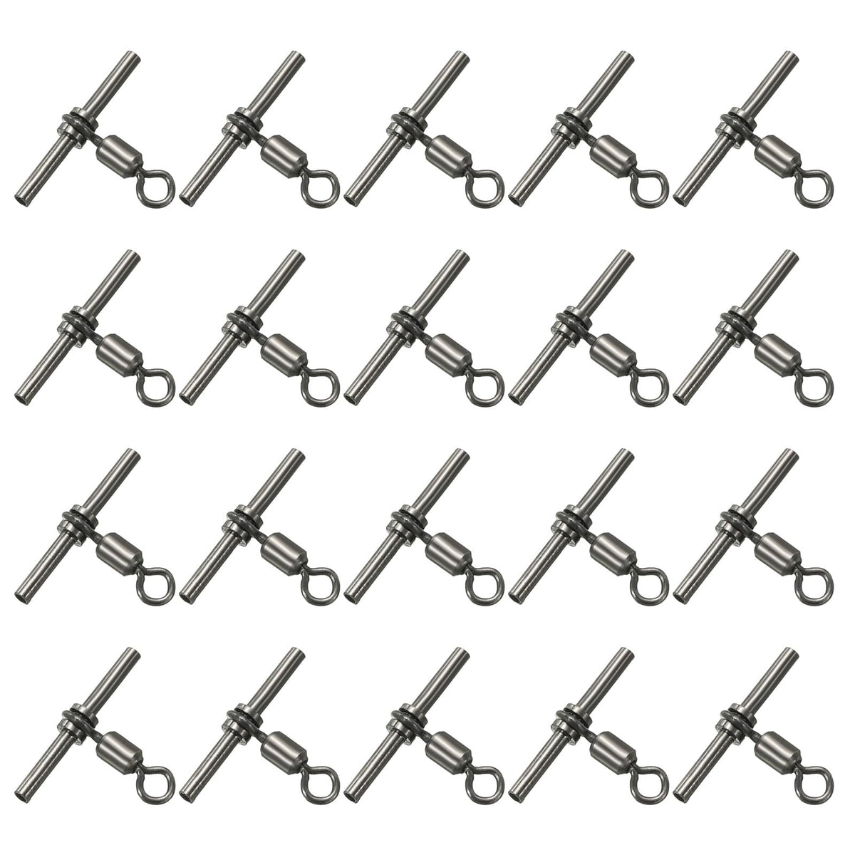 PATIKIL 3-way T-shape brass swivel full view for durable saltwater rigs