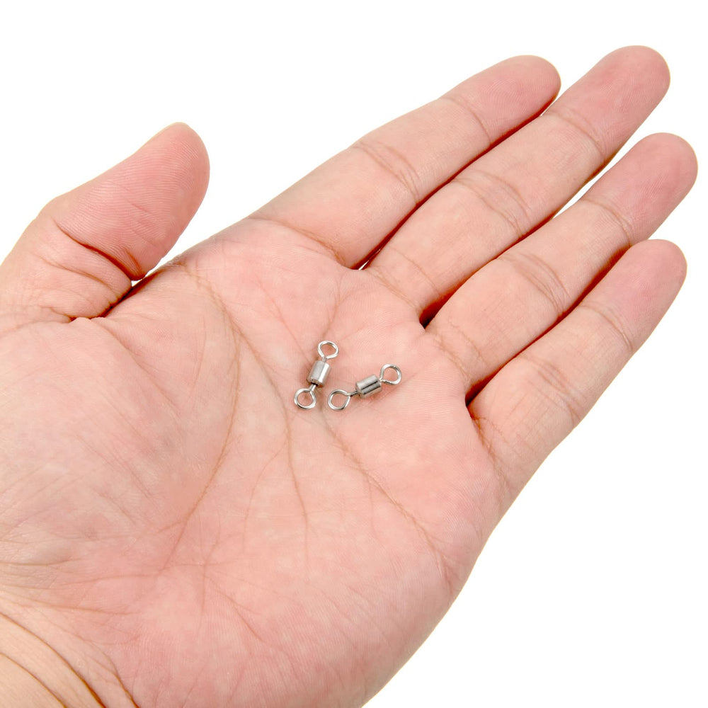PATIKIL 40-pack swivels ready for saltwater or freshwater trolling setups.