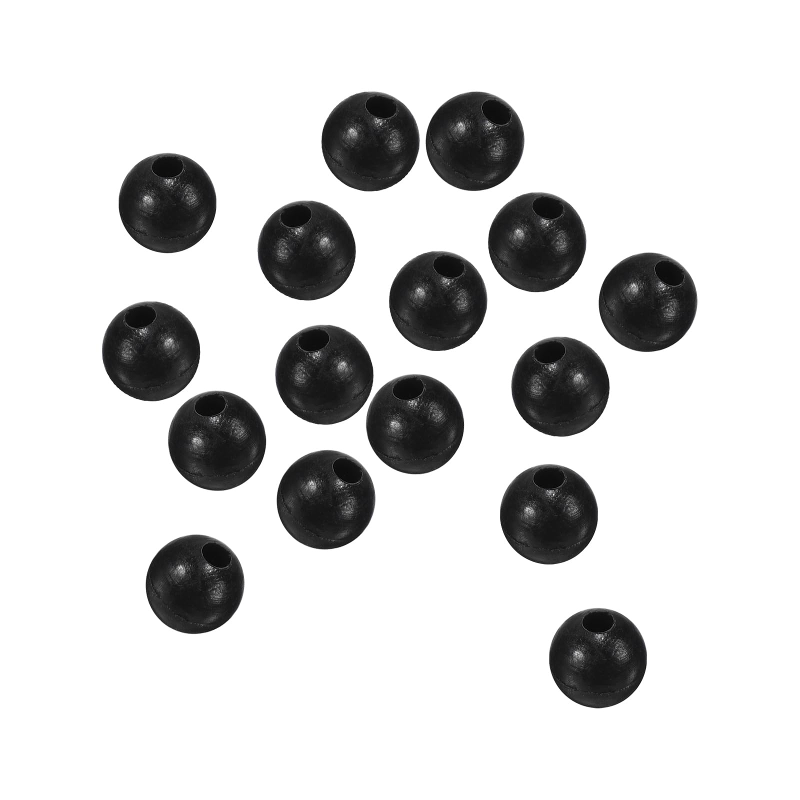PATIKIL 4mm black round beads for quick line attachment and versatile rigs.
