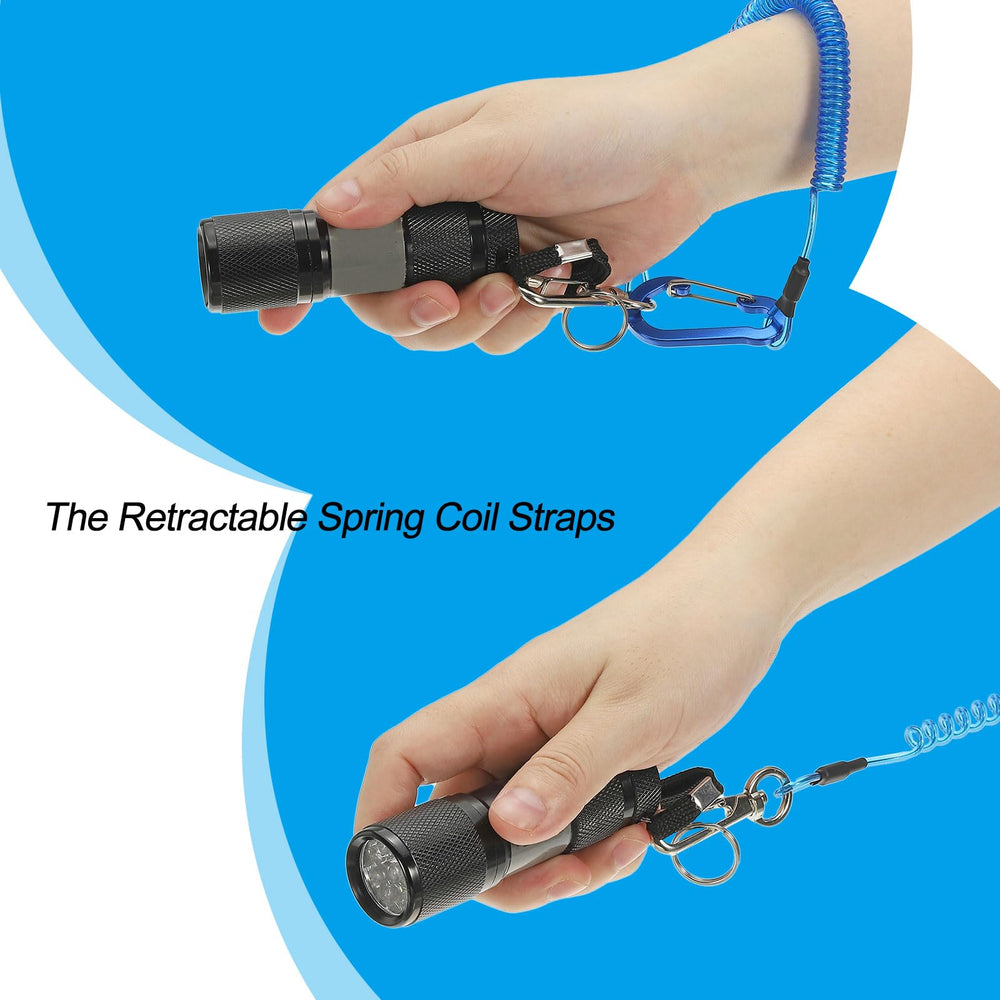 PATIKIL 6-inch spring coil strap for simple attachment of pens and small gear.
