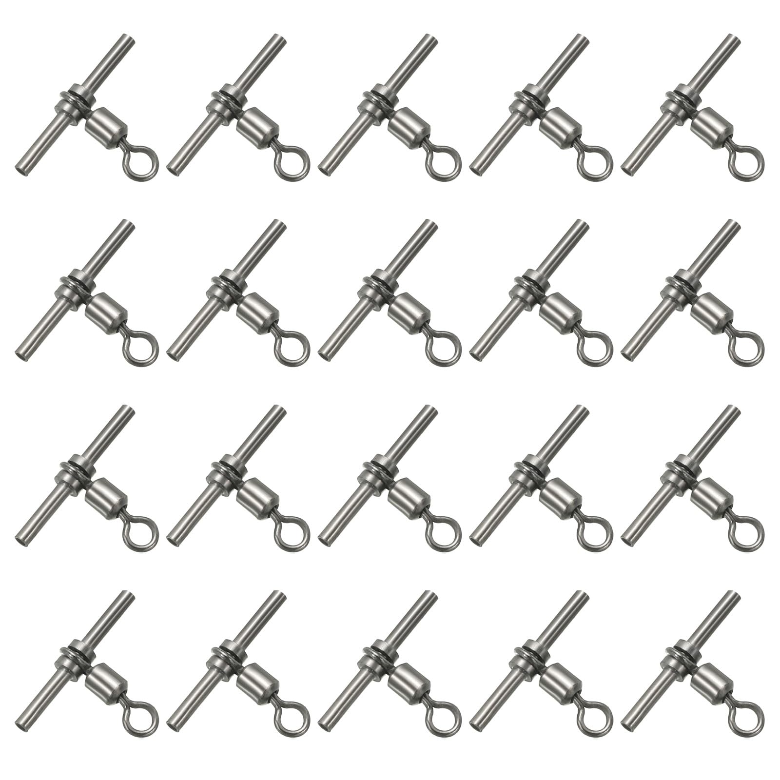 PATIKIL 70Lbs 3-Way brass swivel main view shows robust rig stability for multi-hook setups.