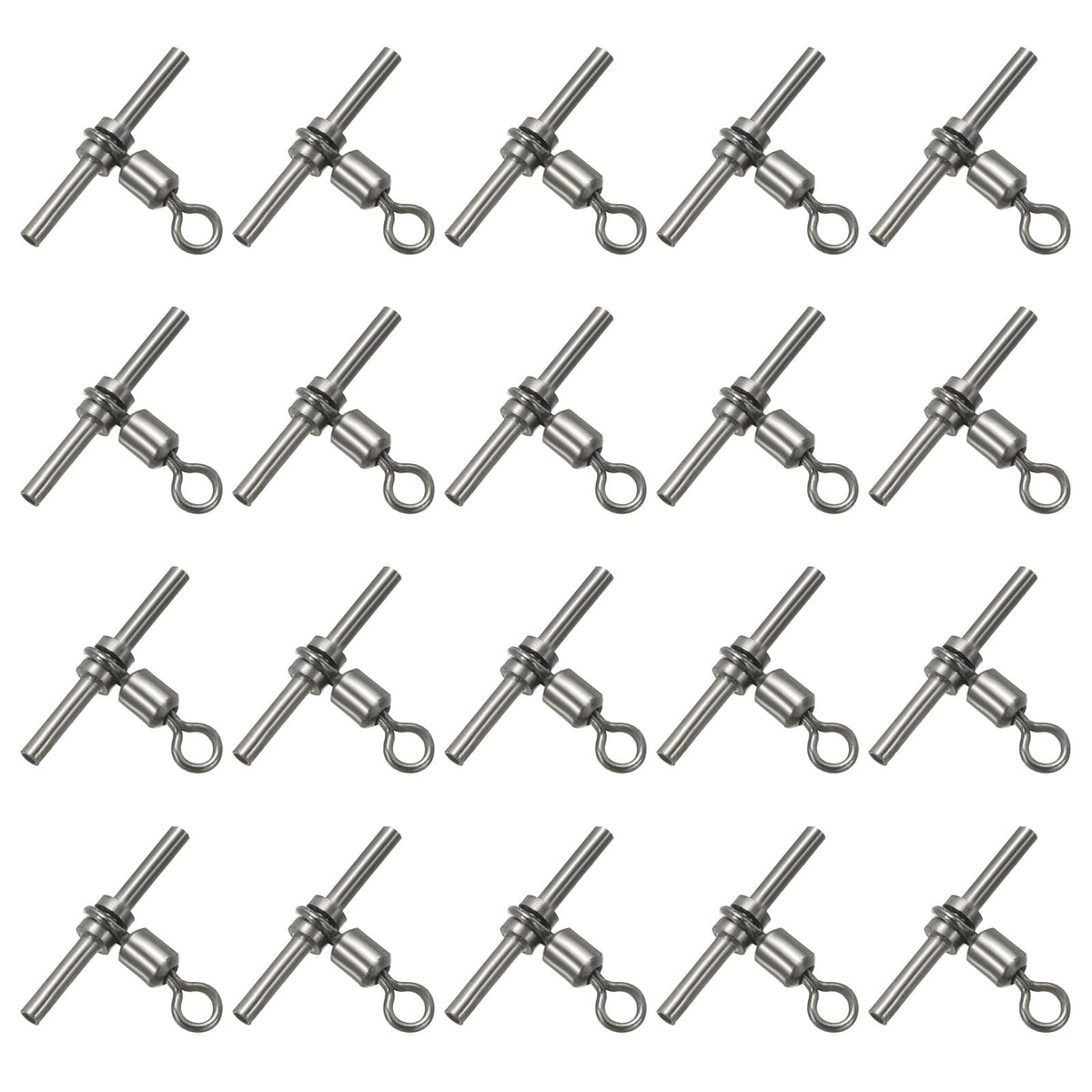 PATIKIL 70Lbs 3-Way brass swivel main view shows robust rig stability for multi-hook setups.