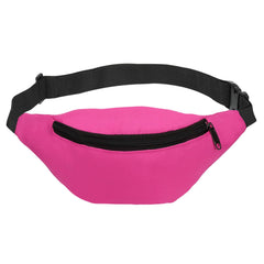 PATIKIL 80s fanny pack front view, waterproof design for active outings.