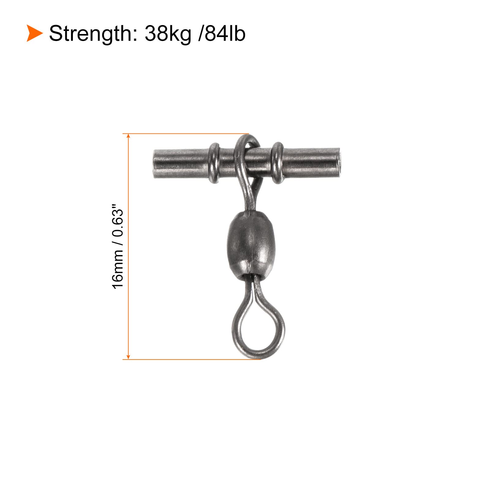 PATIKIL 84lb stainless steel construction for durable fishing terminals
