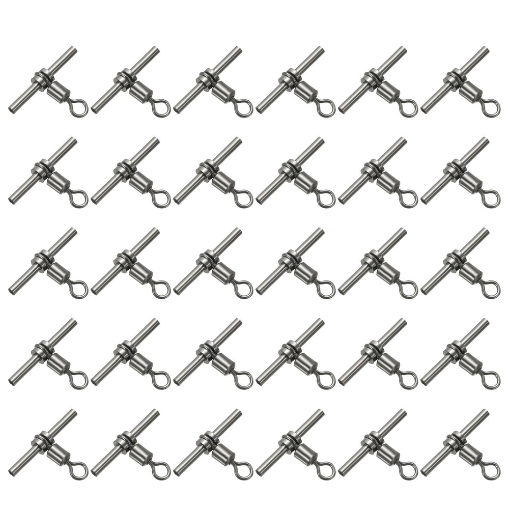 PATIKIL 88Lbs 3-Way brass swivel—front view, smooth rotation for tangle-free rigs.