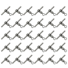 PATIKIL 88Lbs 3-Way brass swivel—front view, smooth rotation for tangle-free rigs.