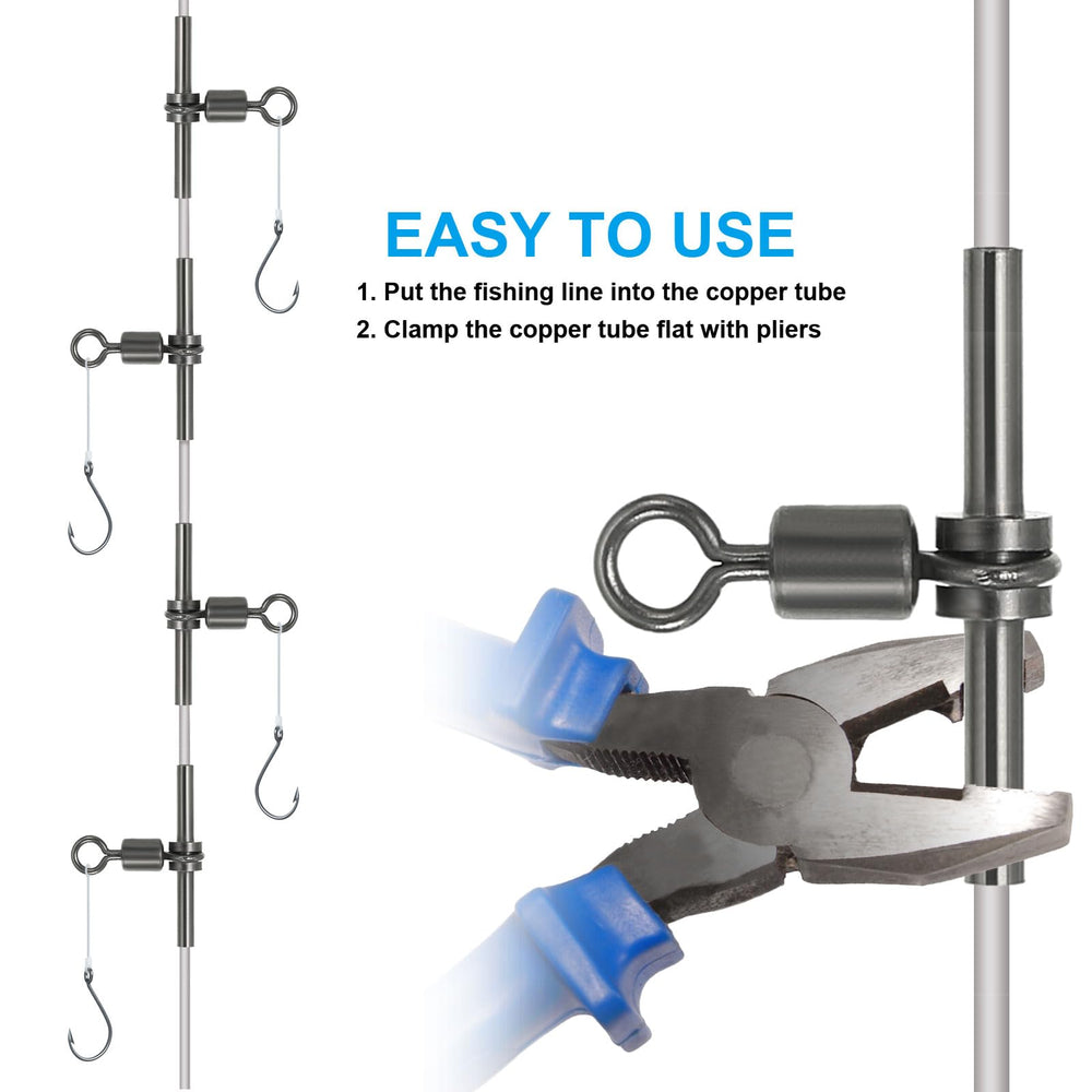 PATIKIL 88Lbs swivel—tensile strength tested for dependable cross-line connections.