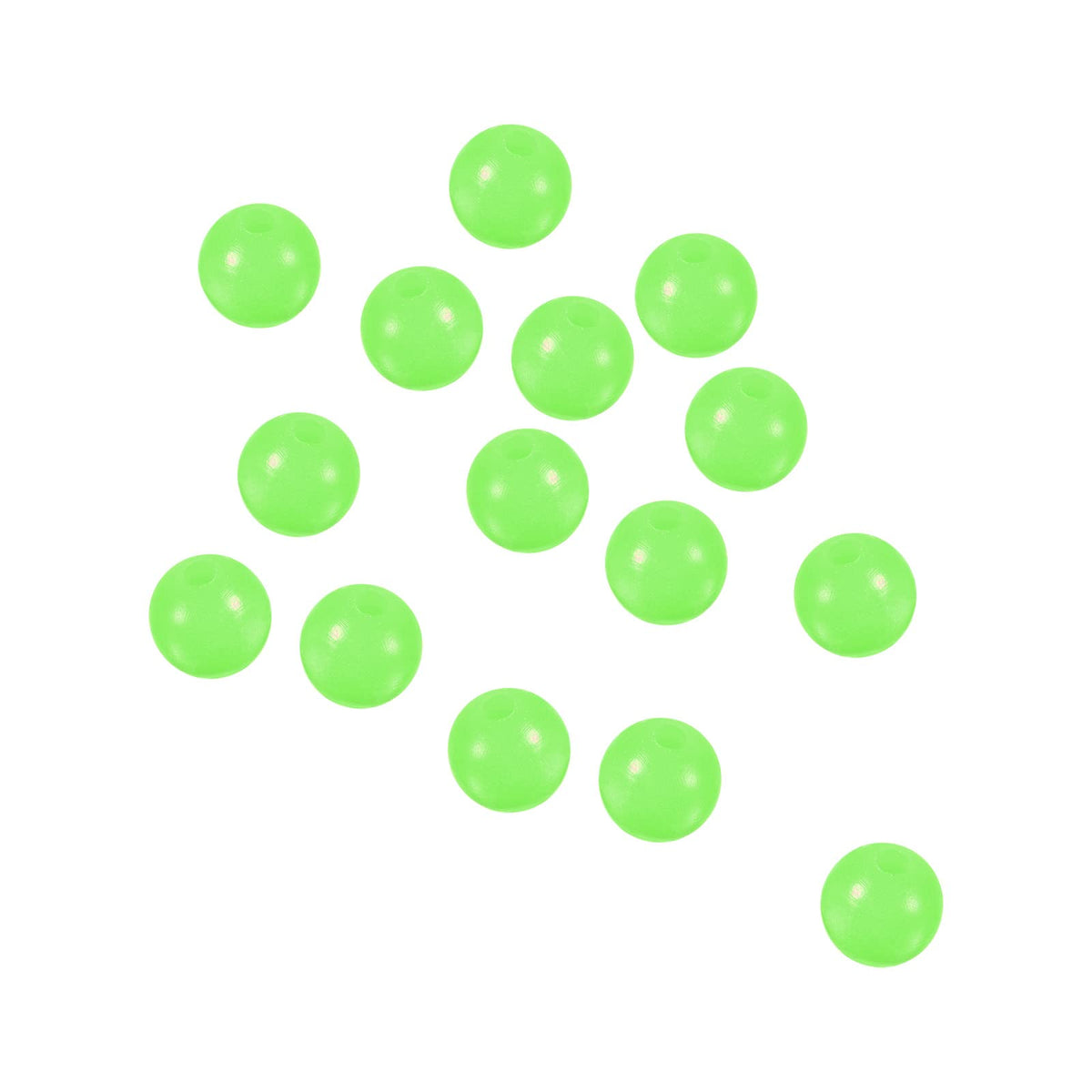 PATIKIL 8mm luminous green beads glow at night to attract fish.