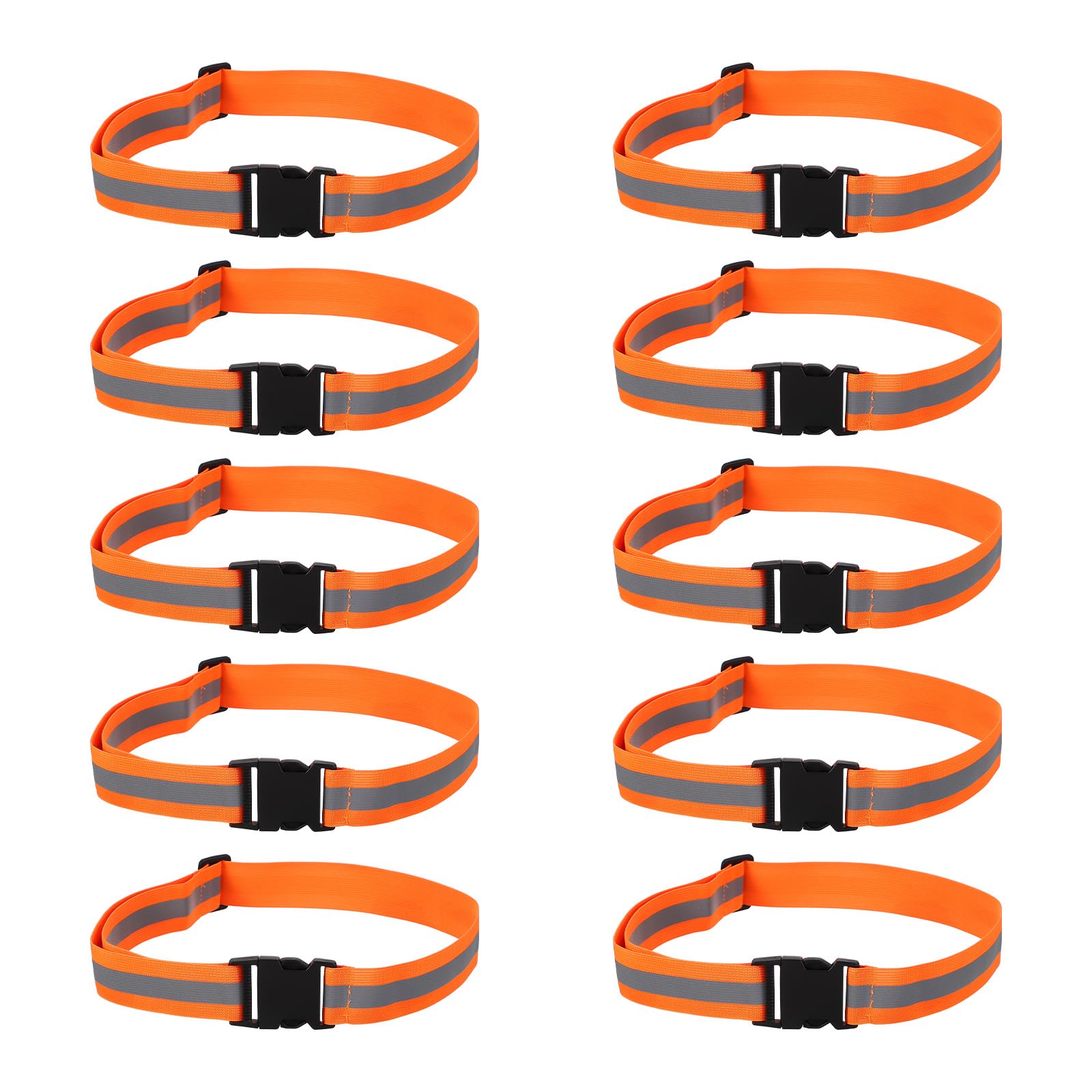 PATIKIL adjustable reflective running belt with buckle for secure waist wear during workouts.