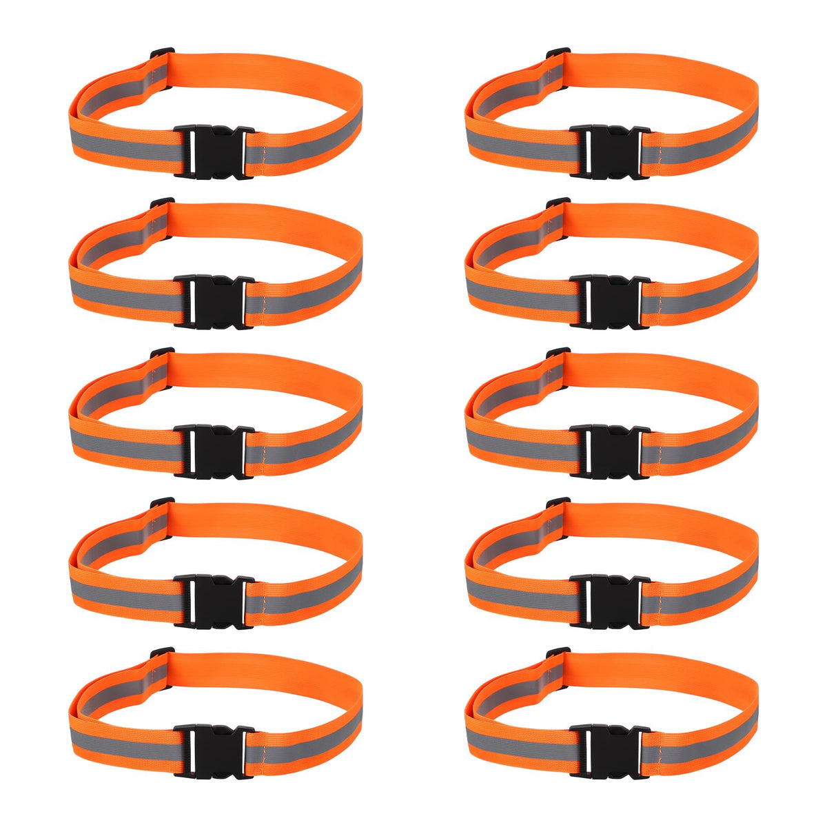 PATIKIL adjustable reflective running belt with buckle for secure waist wear during workouts.