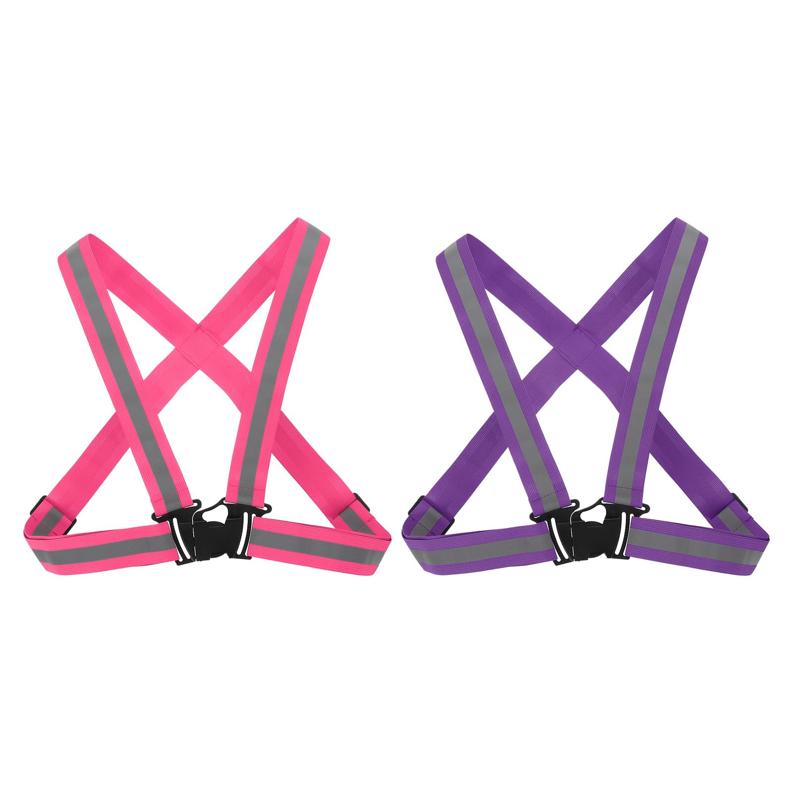 PATIKIL adjustable reflective vest pair ready for night runs and walks.