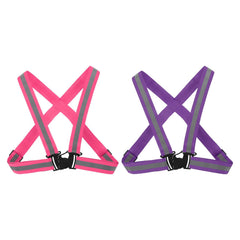 PATIKIL adjustable reflective vest pair ready for night runs and walks.