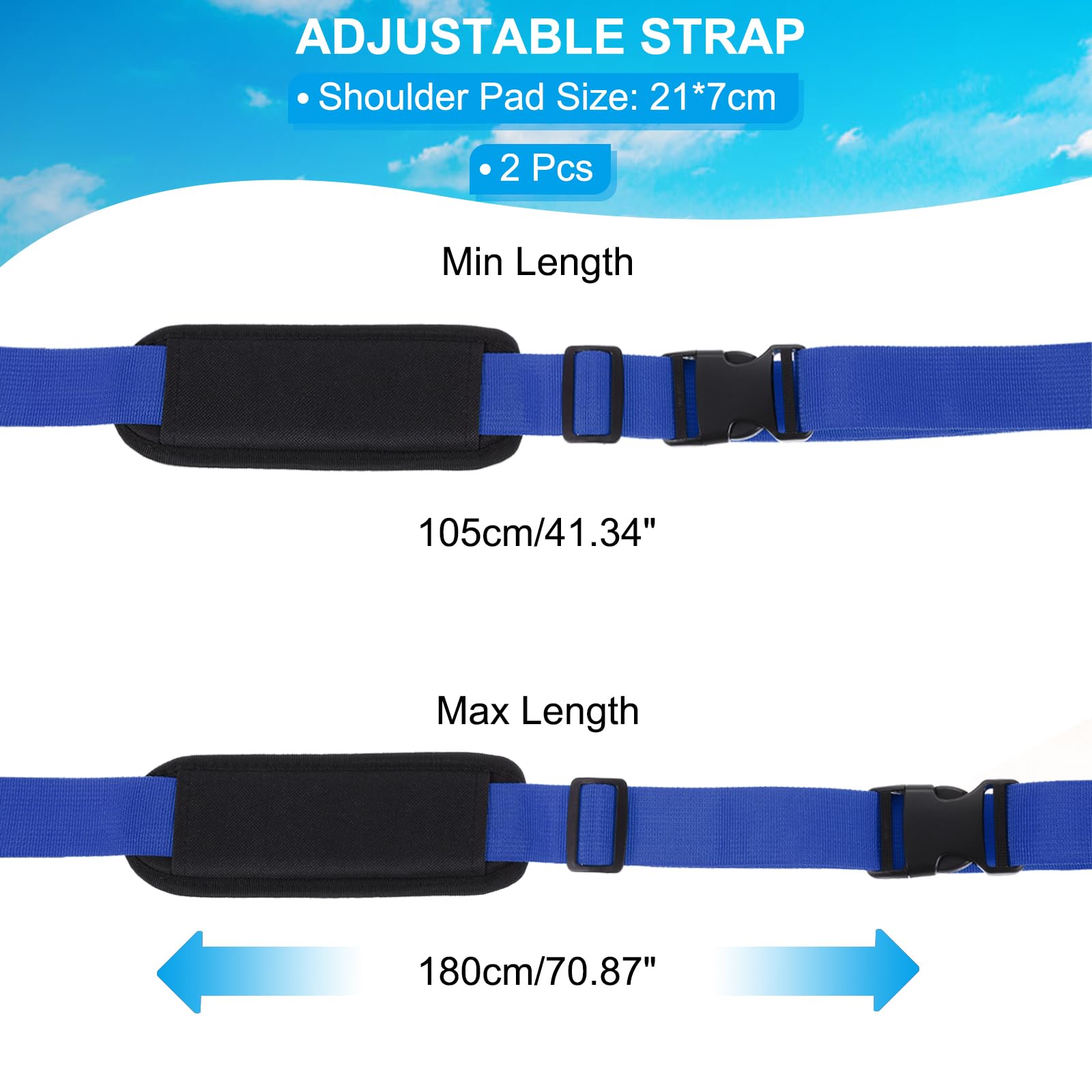 PATIKIL adjustable shoulder straps detail showing length customization.