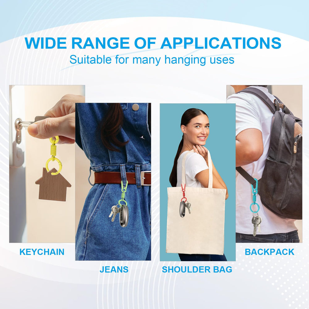 PATIKIL compact keychain clip fits in pockets and backpacks