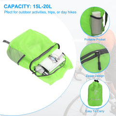 PATIKIL backpack open main compartment showing roomy space for clothing and essentials.