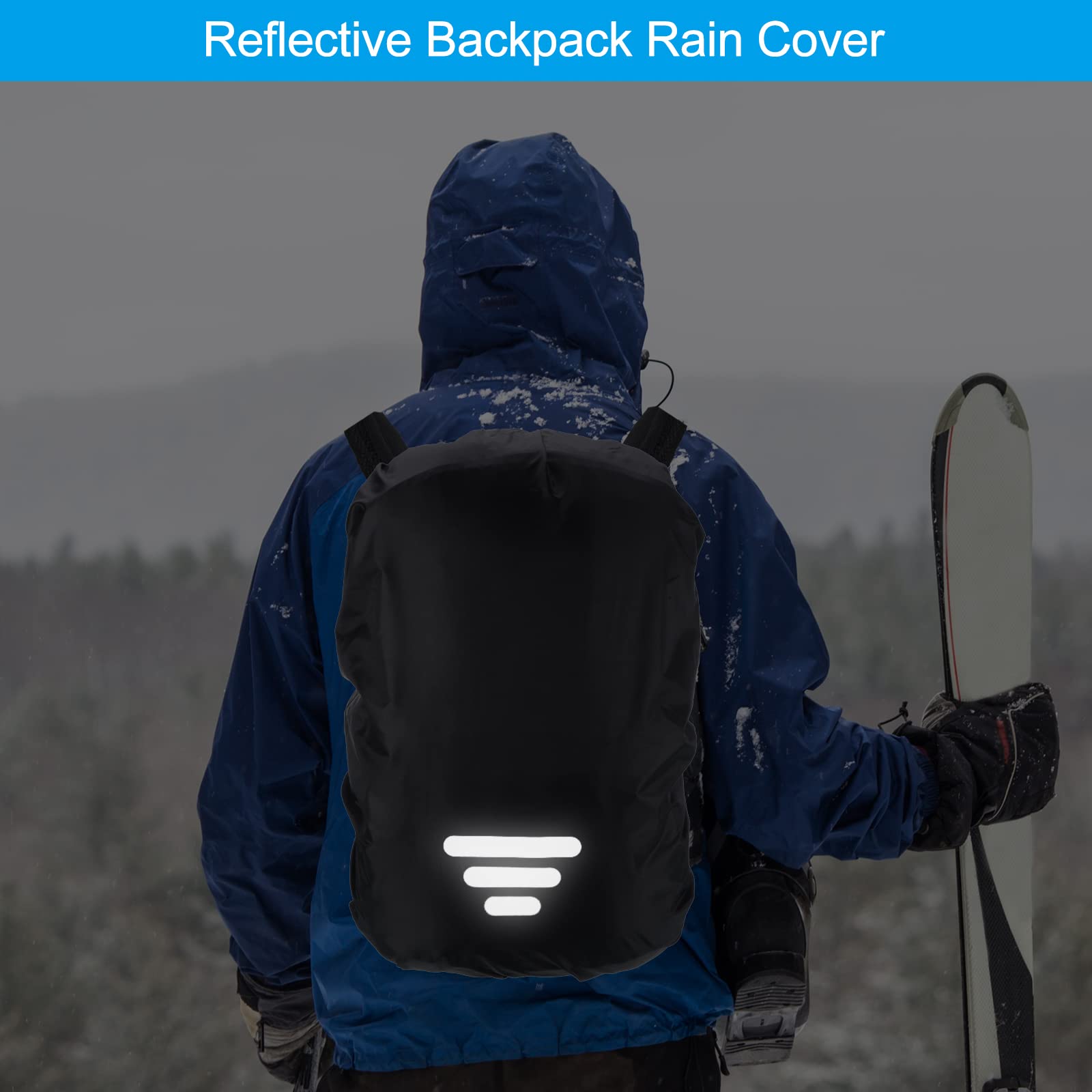 PATIKIL non-slip rain cover keeps your pack secure during windy or wet hikes