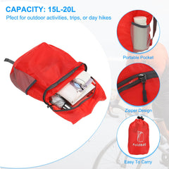 PATIKIL backpack side pocket allows quick access to essentials.