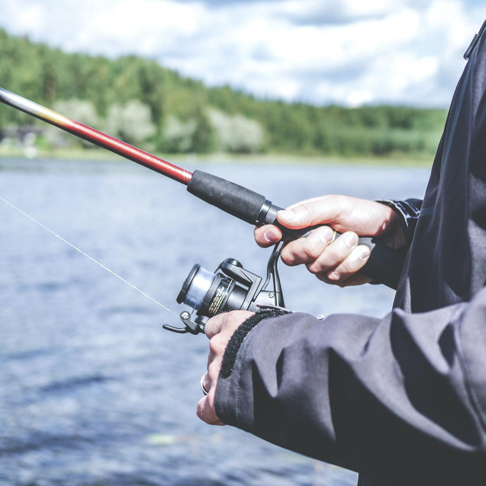 PATIKIL baitcasting power handle mounting holes fit multiple reels.
