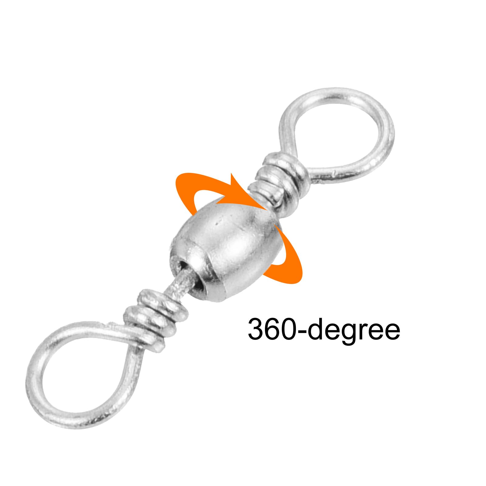 PATIKIL swivel demonstrates easy line attachment to lure for quick setups.