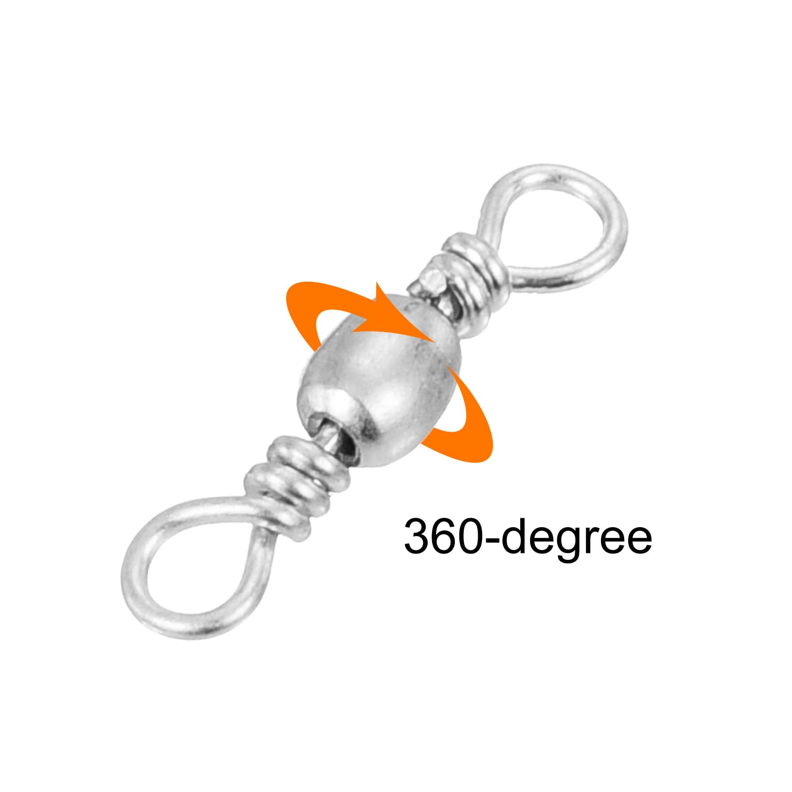 PATIKIL swivel line-ring connection shows easy tie-on for lures