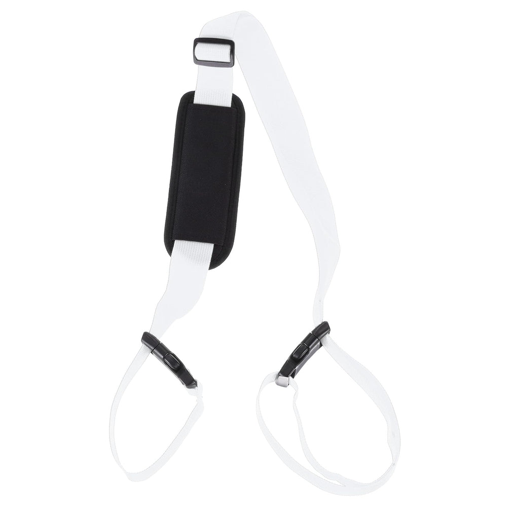 PATIKIL Beach Chair Straps wrapped around chair legs for hands-free transport.