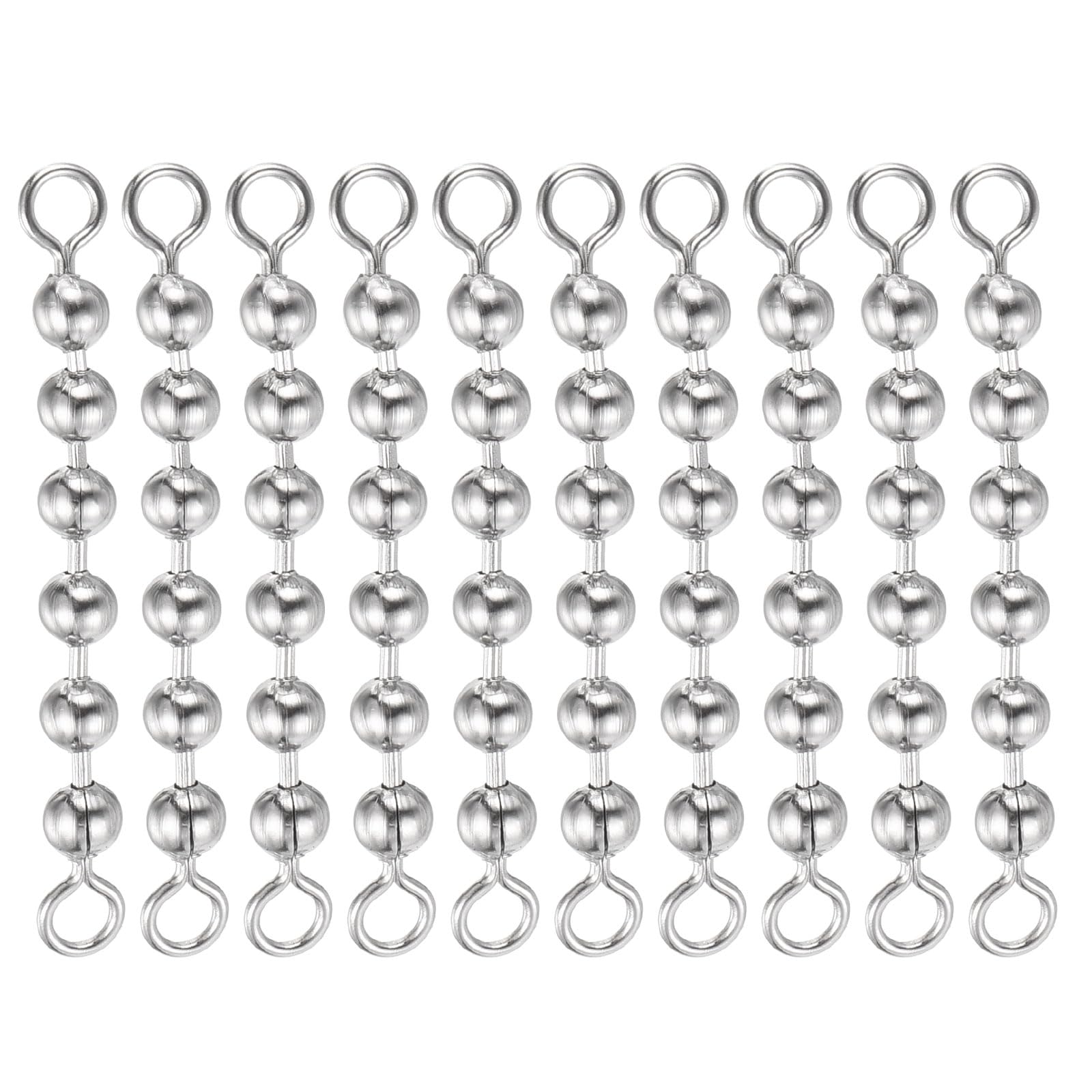 PATIKIL bead chain swivel with six beads reduces tangles for smoother casts