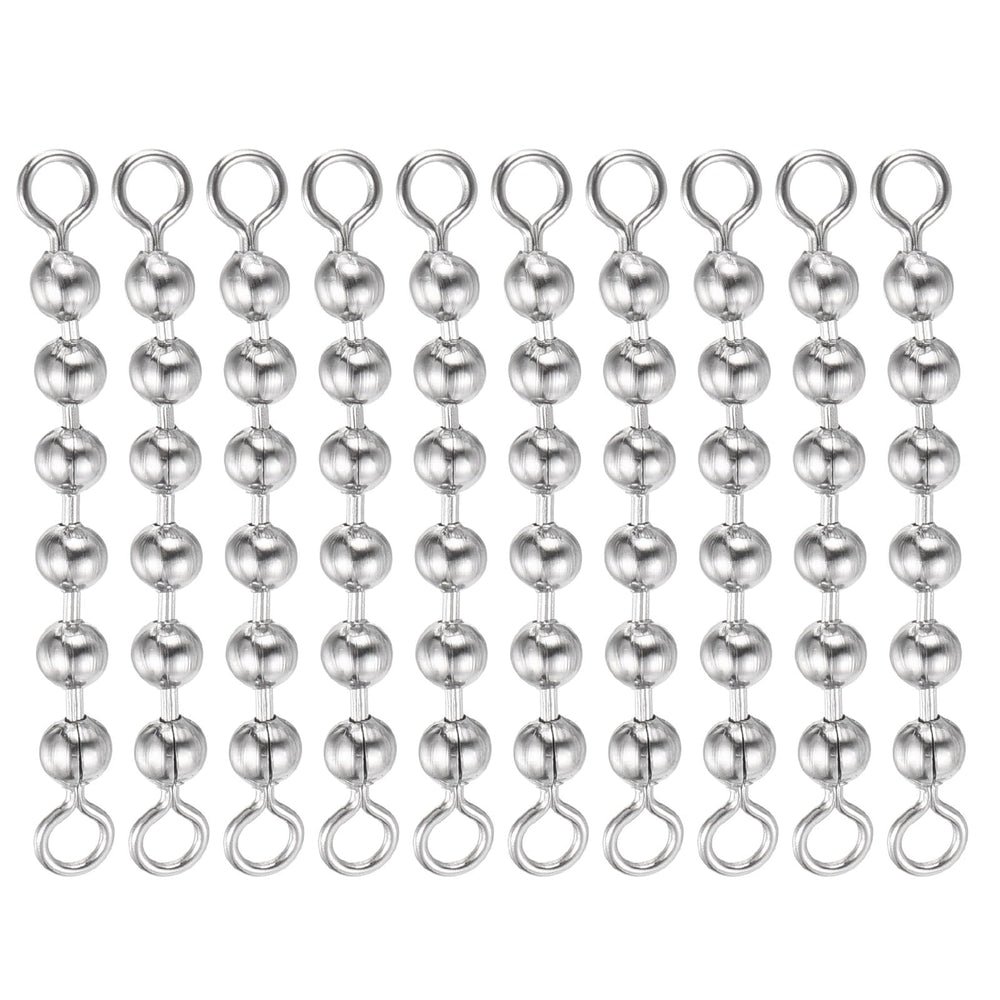 PATIKIL bead chain swivel with six beads reduces tangles for smoother casts