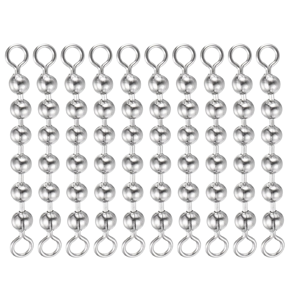 PATIKIL bead chain swivel with six beads reduces tangles for smoother casts