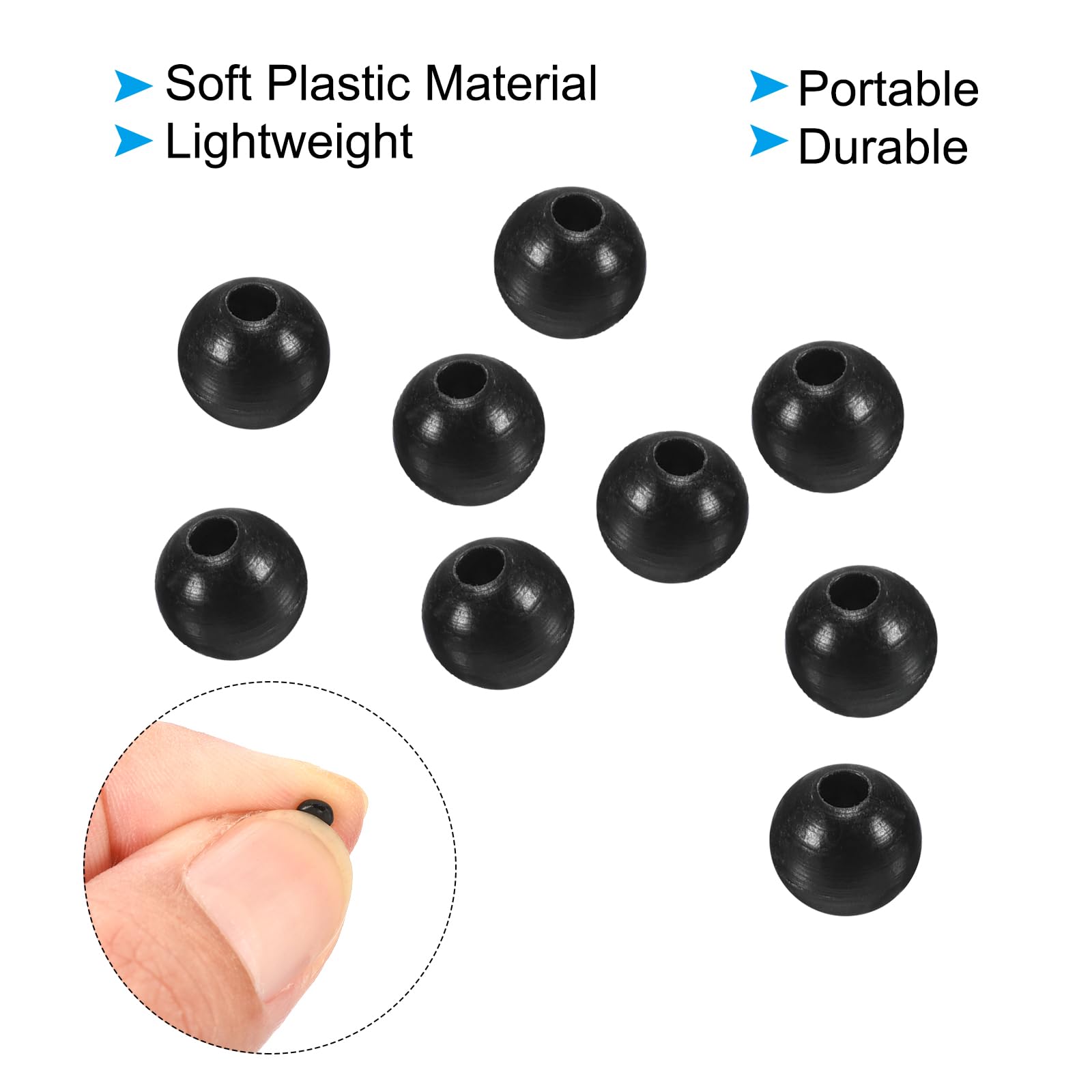 PATIKIL beads with a 1mm hole for easy line threading