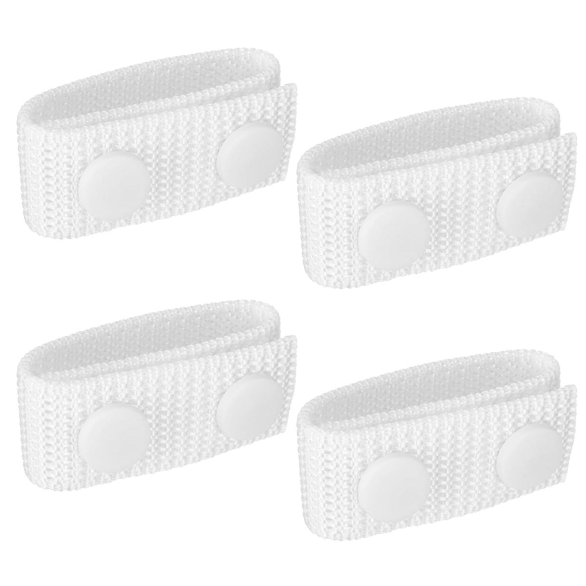 PATIKIL belt keepers with double snaps for 2.2-inch belts, secure and adjustable.